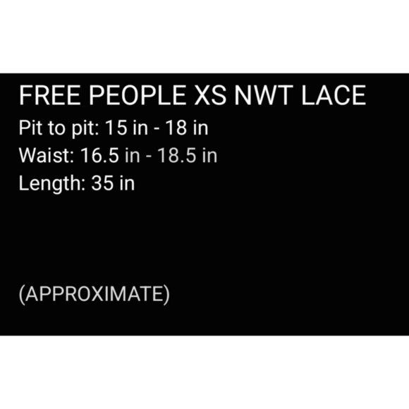 FREE PEOPLE Miles Of Lace Mini Fit & Flare Sleeveless Popover Dress, Lined, Nwt - Picture 15 of 16